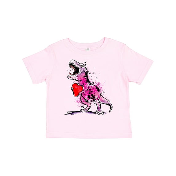 Inktastic Valentine's Day Graffiti T-rex with Heart Shaped Candy Box Boys or Girls Toddler T-Shirt