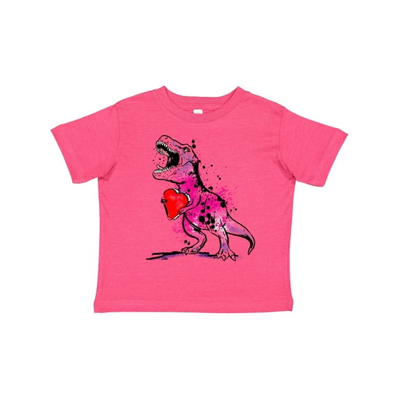 Inktastic Valentine's Day Graffiti T-rex with Heart Shaped Candy Box Boys or Girls Toddler T-Shirt