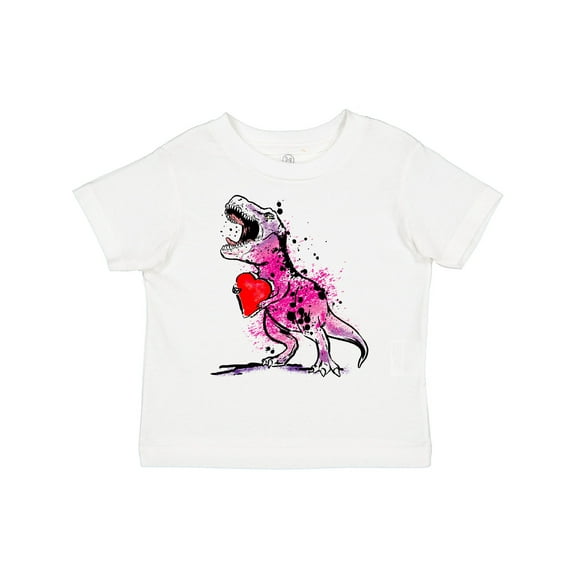 Inktastic Valentine's Day Graffiti T-rex with Heart Shaped Candy Box Boys or Girls Toddler T-Shirt