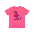 thumbnail image 1 of Inktastic Valentine's Day Graffiti T-rex with Heart Shaped Candy Box Youth T-Shirt, 1 of 5