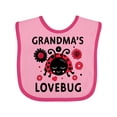 thumbnail image 1 of Inktastic Valentine's Day Grandma's Lovebug Girls Baby Bib, 1 of 4