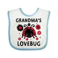 thumbnail image 1 of Inktastic Valentine's Day Grandma's Lovebug Girls Baby Bib, 1 of 4