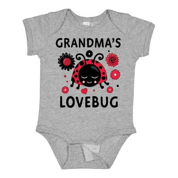 Inktastic Valentine's Day Grandma's Lovebug Girls Baby Bodysuit