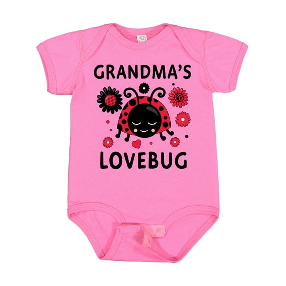 Inktastic Valentine's Day Grandma's Lovebug Girls Baby Bodysuit