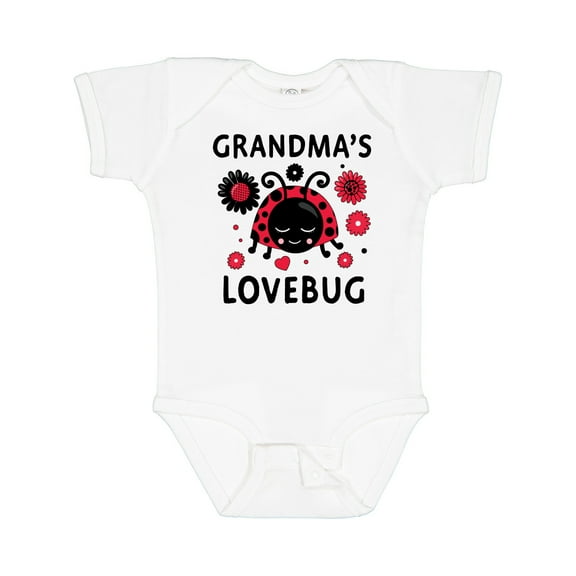 Inktastic Valentine's Day Grandma's Lovebug Girls Baby Bodysuit