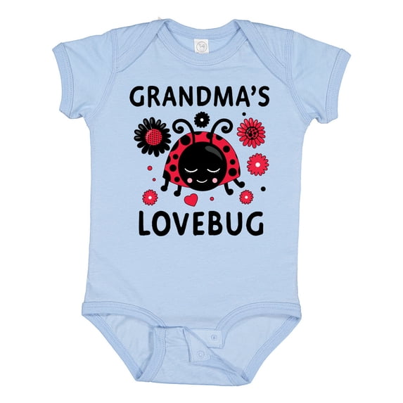 Inktastic Valentine's Day Grandma's Lovebug Girls Baby Bodysuit
