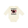 thumbnail image 1 of Inktastic Valentine's Day Grandma's Lovebug Girls Long Sleeve Baby Bodysuit, 1 of 5