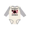 thumbnail image 1 of Inktastic Valentine's Day Grandma's Lovebug Girls Long Sleeve Baby Bodysuit, 1 of 5