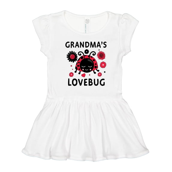 Inktastic Valentine's Day Grandma's Lovebug Girls Toddler Dress