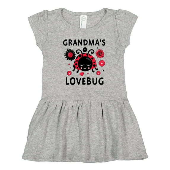 Inktastic Valentine's Day Grandma's Lovebug Girls Toddler Dress