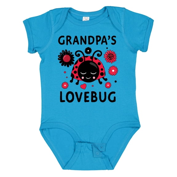 Inktastic Valentine's Day Grandpa's Lovebug Boys or Girls Baby Bodysuit
