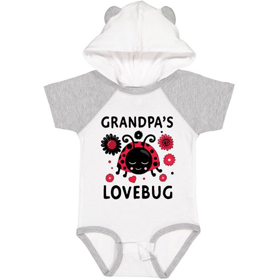 Inktastic Valentine's Day Grandpa's Lovebug Boys or Girls Baby Bodysuit