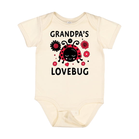 Inktastic Valentine's Day Grandpa's Lovebug Boys or Girls Baby Bodysuit