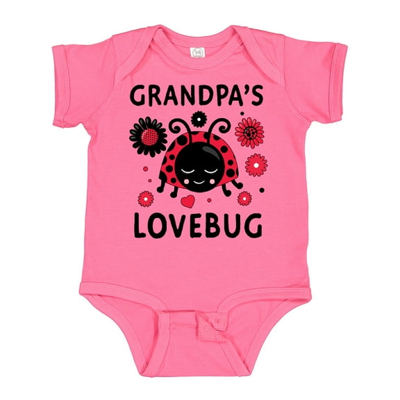 Inktastic Valentine's Day Grandpa's Lovebug Boys or Girls Baby Bodysuit