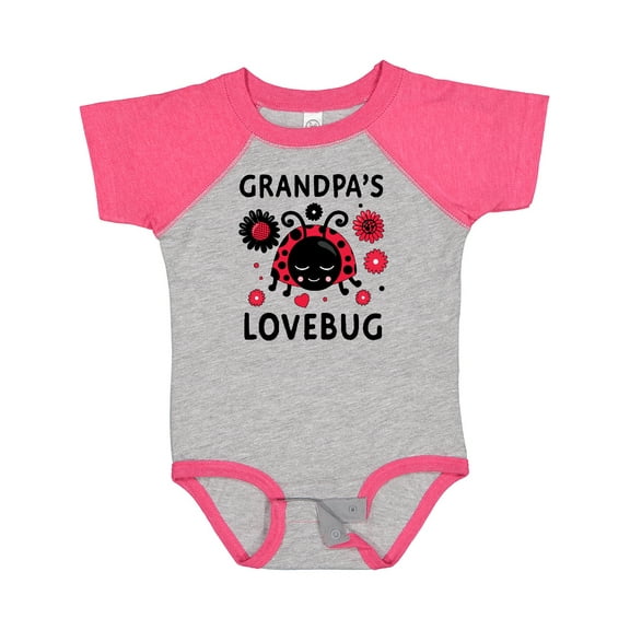 Inktastic Valentine's Day Grandpa's Lovebug Boys or Girls Baby Bodysuit