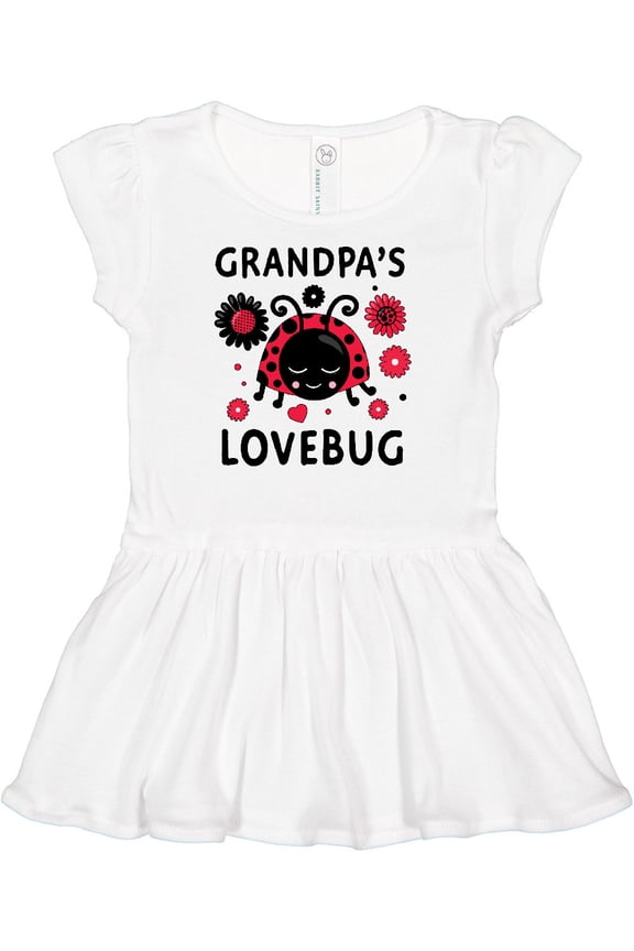 Valentine's Day Grandpa's Lovebug Girls Baby Dress