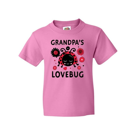 Inktastic Valentine's Day Grandpa's Lovebug Youth T-Shirt
