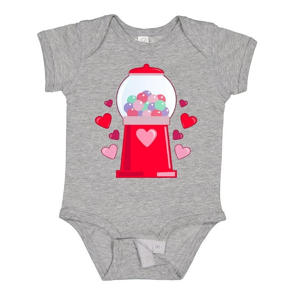 Inktastic Valentine's Day Gum-Ball Machine Boys or Girls Baby Bodysuit