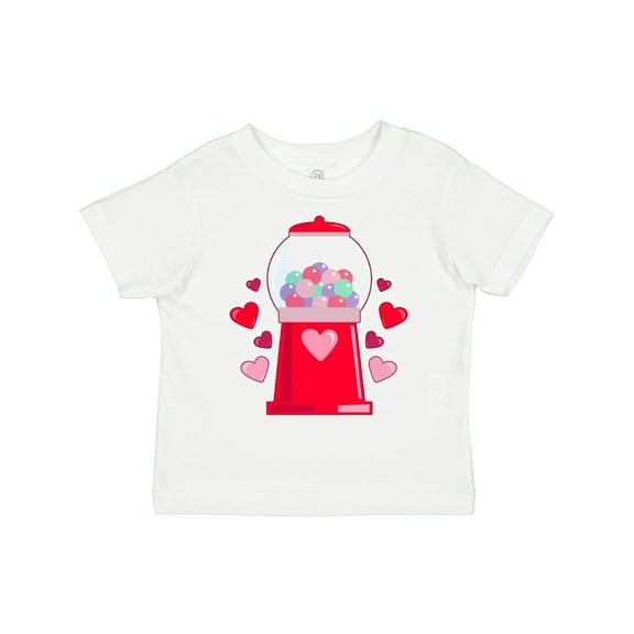 Inktastic Valentine's Day Gum-ball Machine Boys or Girls Toddler T-Shirt