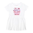 thumbnail image 1 of Inktastic Valentine's Day I'm My Daddy's Girl and My Mommy's World Girls Baby Dress, 1 of 5