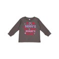 thumbnail image 1 of Inktastic Valentine's Day I'm My Daddy's Girl and My Mommy's World Girls Long Sleeve Toddler T-Shirt, 1 of 5