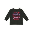 thumbnail image 1 of Inktastic Valentine's Day I'm My Daddy's Girl and My Mommy's World Girls Long Sleeve Toddler T-Shirt, 1 of 5