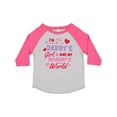 thumbnail image 1 of Inktastic Valentine's Day I'm My Daddy's Girl and My Mommy's World Girls Toddler T-Shirt, 1 of 5