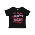 thumbnail image 1 of Inktastic Valentine's Day I'm My Daddy's Girl and My Mommy's World Girls Toddler T-Shirt, 1 of 5