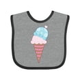 thumbnail image 1 of Inktastic Valentine's Day Ice Cream Cone Boys or Girls Baby Bib, 1 of 4