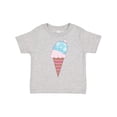 thumbnail image 1 of Inktastic Valentine's Day Ice Cream Cone Boys or Girls Toddler T-Shirt, 1 of 5