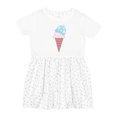 thumbnail image 1 of Inktastic Valentine's Day Ice Cream Cone Girls Toddler Dress, 1 of 5