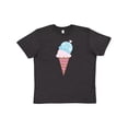thumbnail image 1 of Inktastic Valentine's Day Ice Cream Cone Youth T-Shirt, 1 of 5