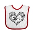 thumbnail image 1 of Inktastic Valentine's Day Love Decorated Heart Boys or Girls Baby Bib, 1 of 4