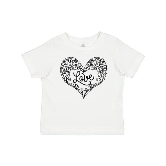 Inktastic Valentine's Day Love Decorated Heart Boys or Girls Baby T-Shirt