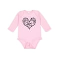 thumbnail image 1 of Inktastic Valentine's Day Love Decorated Heart Boys or Girls Long Sleeve Baby Bodysuit, 1 of 5