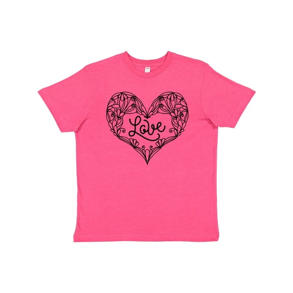 Inktastic Valentine's Day Love Decorated Heart Youth T-Shirt