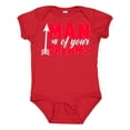 thumbnail image 1 of Inktastic Valentine's Day Man of Your Dreams with a Heart and Arrow Boys or Girls Baby Bodysuit, 1 of 5