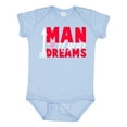 thumbnail image 1 of Inktastic Valentine's Day Man of Your Dreams with a Heart and Arrow Boys or Girls Baby Bodysuit, 1 of 5