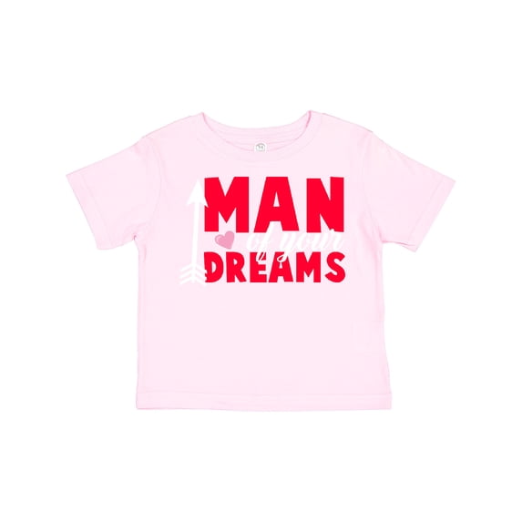 Inktastic Valentine's Day Man of Your Dreams with a Heart and Arrow Boys or Girls Toddler T-Shirt