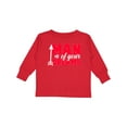 thumbnail image 1 of Inktastic Valentine's Day Man of your Dreams with a Heart and Arrow Boys or Girls Long Sleeve Toddler T-Shirt, 1 of 5