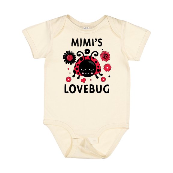 Inktastic Valentine's Day Mimi's Lovebug Boys or Girls Baby Bodysuit