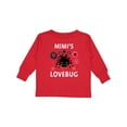 thumbnail image 1 of Inktastic Valentine's Day Mimi's Lovebug Boys or Girls Long Sleeve Toddler T-Shirt, 1 of 5