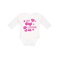 thumbnail image 1 of Inktastic Valentine's Day My Gigi Loves Me Hearts and Lips Boys or Girls Long Sleeve Baby Bodysuit, 1 of 5
