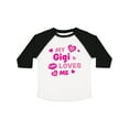 thumbnail image 1 of Inktastic Valentine's Day My Gigi Loves Me Hearts and Lips Boys or Girls Toddler T-Shirt, 1 of 5