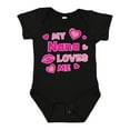 thumbnail image 1 of Inktastic Valentine's Day My Nana Loves Me Hearts and Lips Boys or Girls Baby Bodysuit, 1 of 5