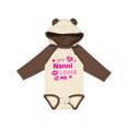thumbnail image 1 of Inktastic Valentine's Day My Nonni Loves Me Hearts and Lips Boys or Girls Long Sleeve Baby Bodysuit, 1 of 5
