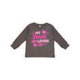 thumbnail image 1 of Inktastic Valentine's Day My Nonni Loves Me Hearts and Lips Boys or Girls Long Sleeve Toddler T-Shirt, 1 of 5