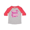 thumbnail image 1 of Inktastic Valentine's Day My Nonni Loves Me Hearts and Lips Boys or Girls Toddler T-Shirt, 1 of 5