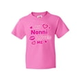 thumbnail image 1 of Inktastic Valentine's Day My Nonni Loves Me Hearts and Lips Youth T-Shirt, 1 of 5