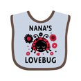 thumbnail image 1 of Inktastic Valentine's Day Nana's Lovebug Boys or Girls Baby Bib, 1 of 4